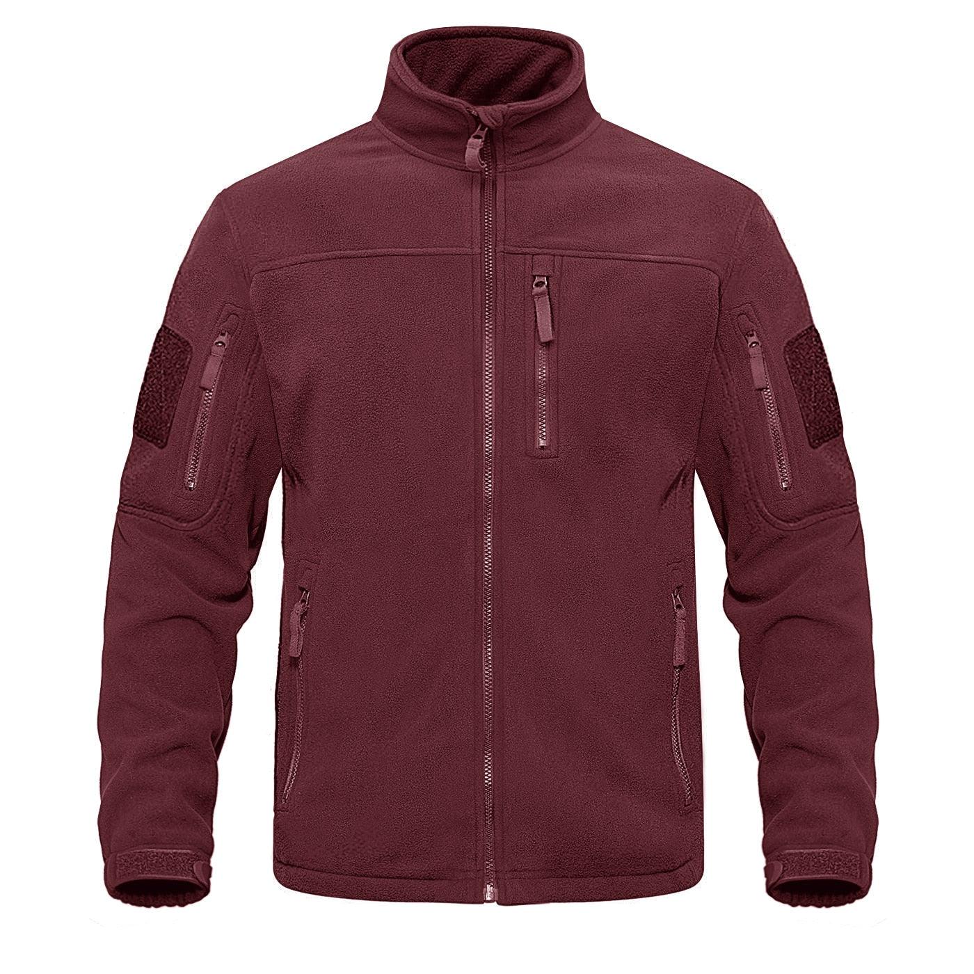 Men's Warm Multi-Pocket Outdoor Tactical Fleece Jacket