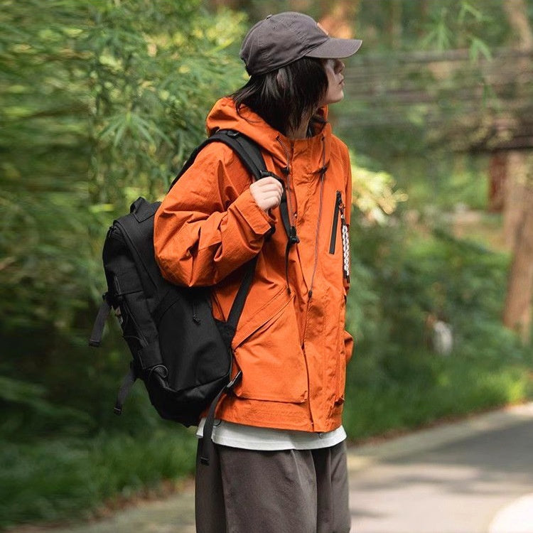 Men's Women's Spring Windproof Waterproof Hooded Outdoor Jacket