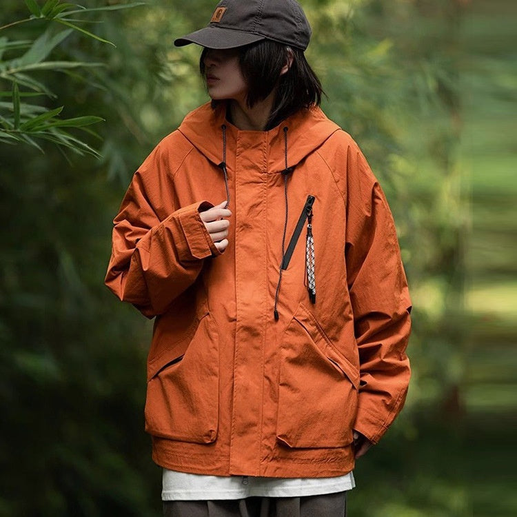 Men's Women's Spring Windproof Waterproof Hooded Outdoor Jacket