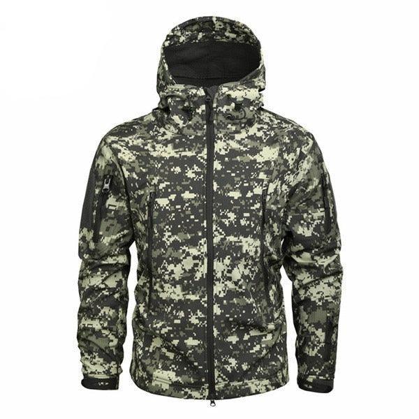 Men's Camouflage Waterproof Hooded Winter Outdoor Jacket