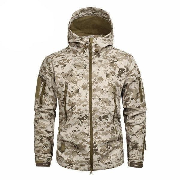 Men's Camouflage Waterproof Hooded Winter Outdoor Jacket