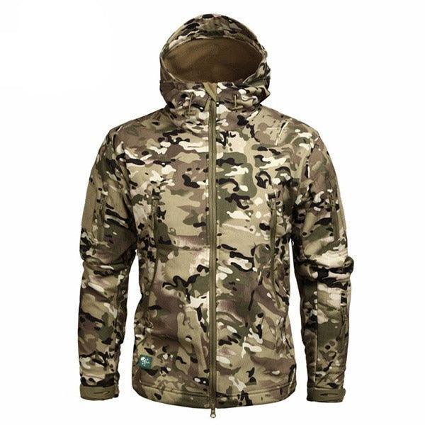 Men's Camouflage Waterproof Hooded Winter Outdoor Jacket