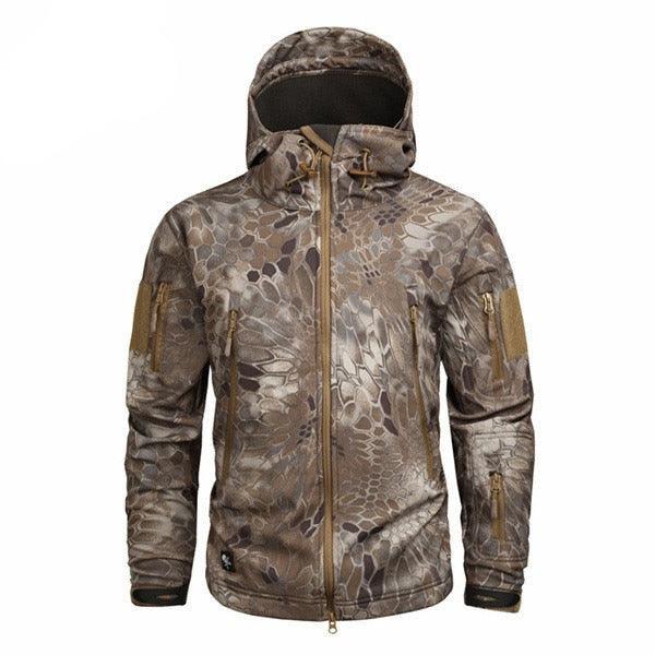 Men's Camouflage Waterproof Hooded Winter Outdoor Jacket