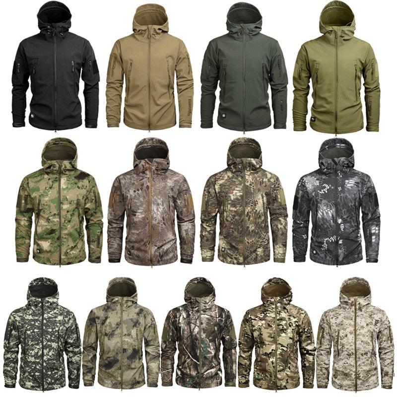 Men's Camouflage Waterproof Hooded Winter Outdoor Jacket