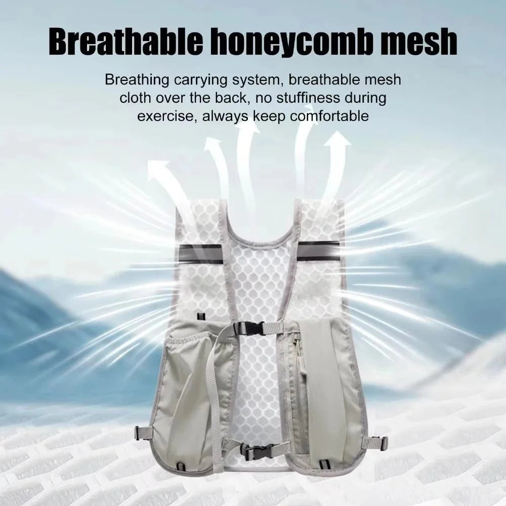 Lightweight Running Hydration Vest With Phone Storage