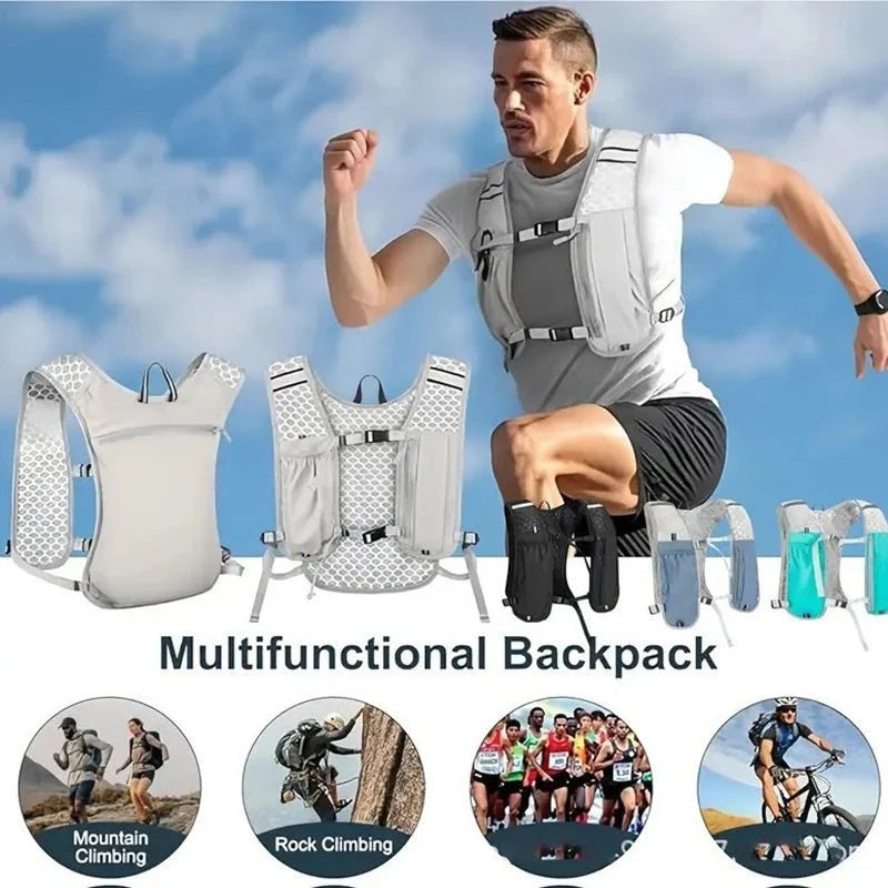 Lightweight Running Hydration Vest With Phone Storage