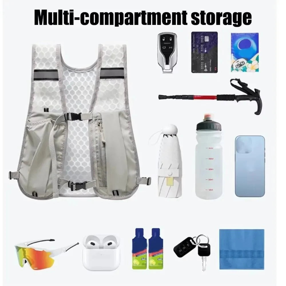 Lightweight Running Hydration Vest With Phone Storage