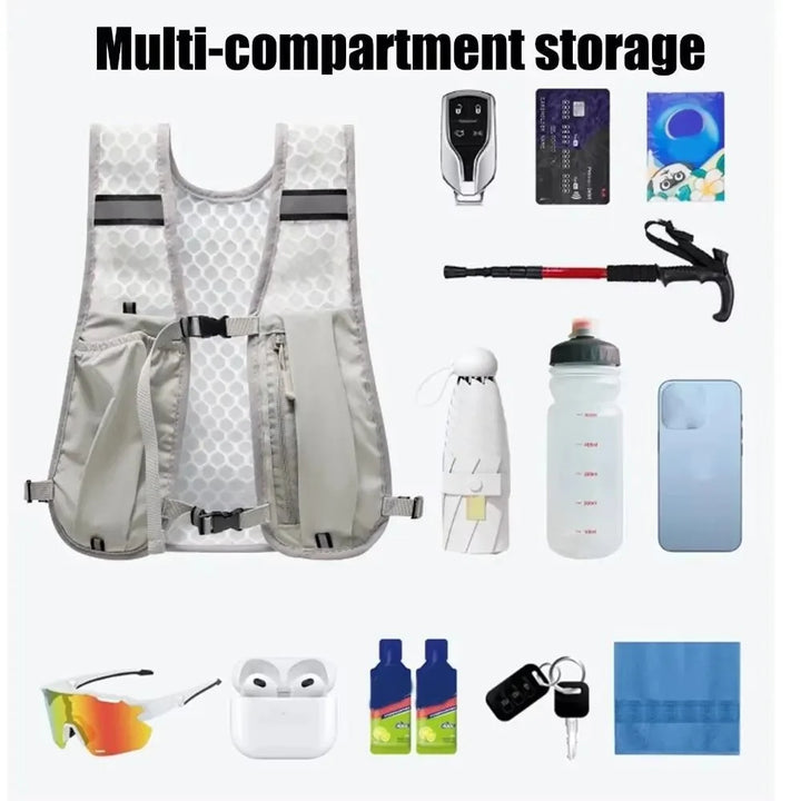 Lightweight Running Hydration Vest With Phone Storage