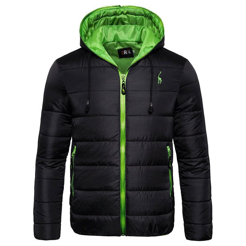 Men's Waterproof Hooded Windproof Lightweight Winter Hiking Jacket