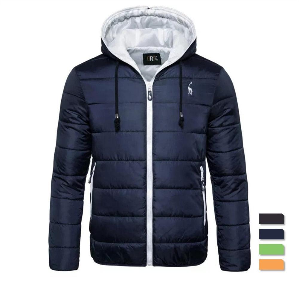 Men's Waterproof Hooded Windproof Lightweight Winter Hiking Jacket