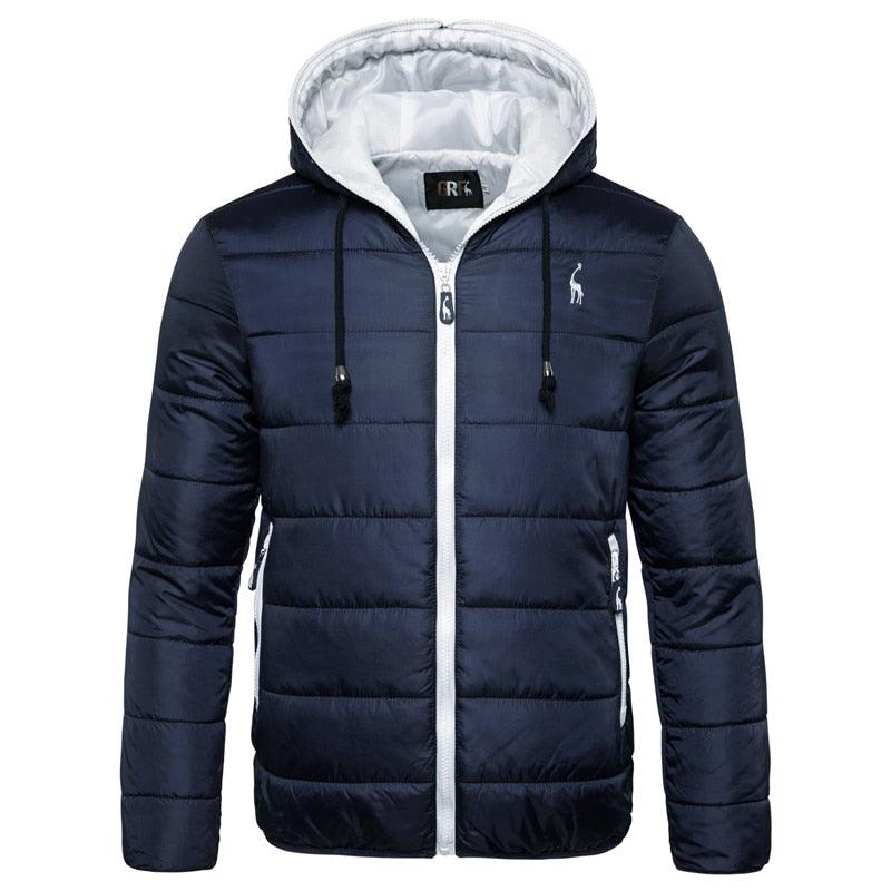 Men's Waterproof Hooded Windproof Lightweight Winter Hiking Jacket