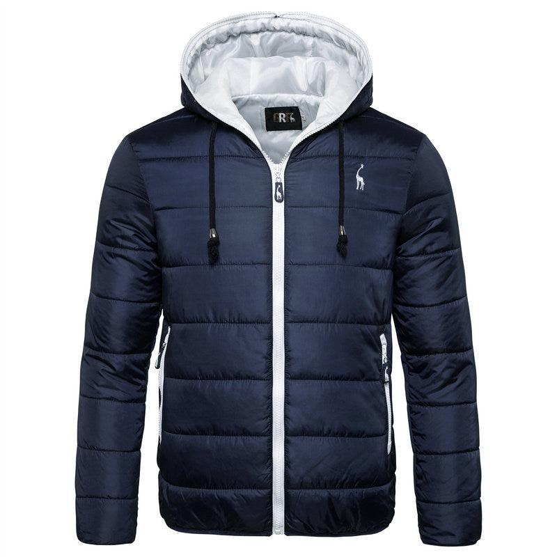 Men's Waterproof Hooded Windproof Lightweight Winter Hiking Jacket